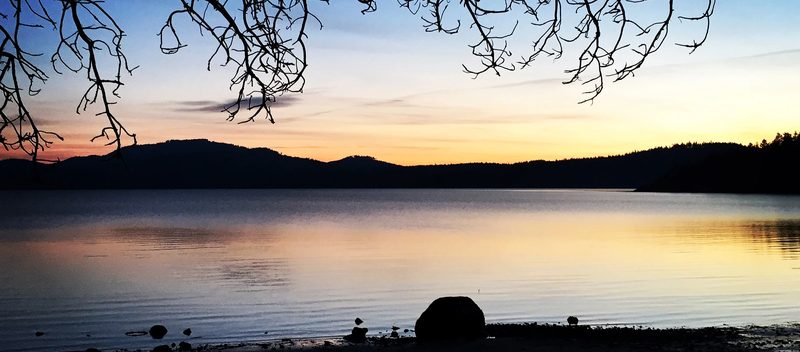 Crescent Beach at sunset